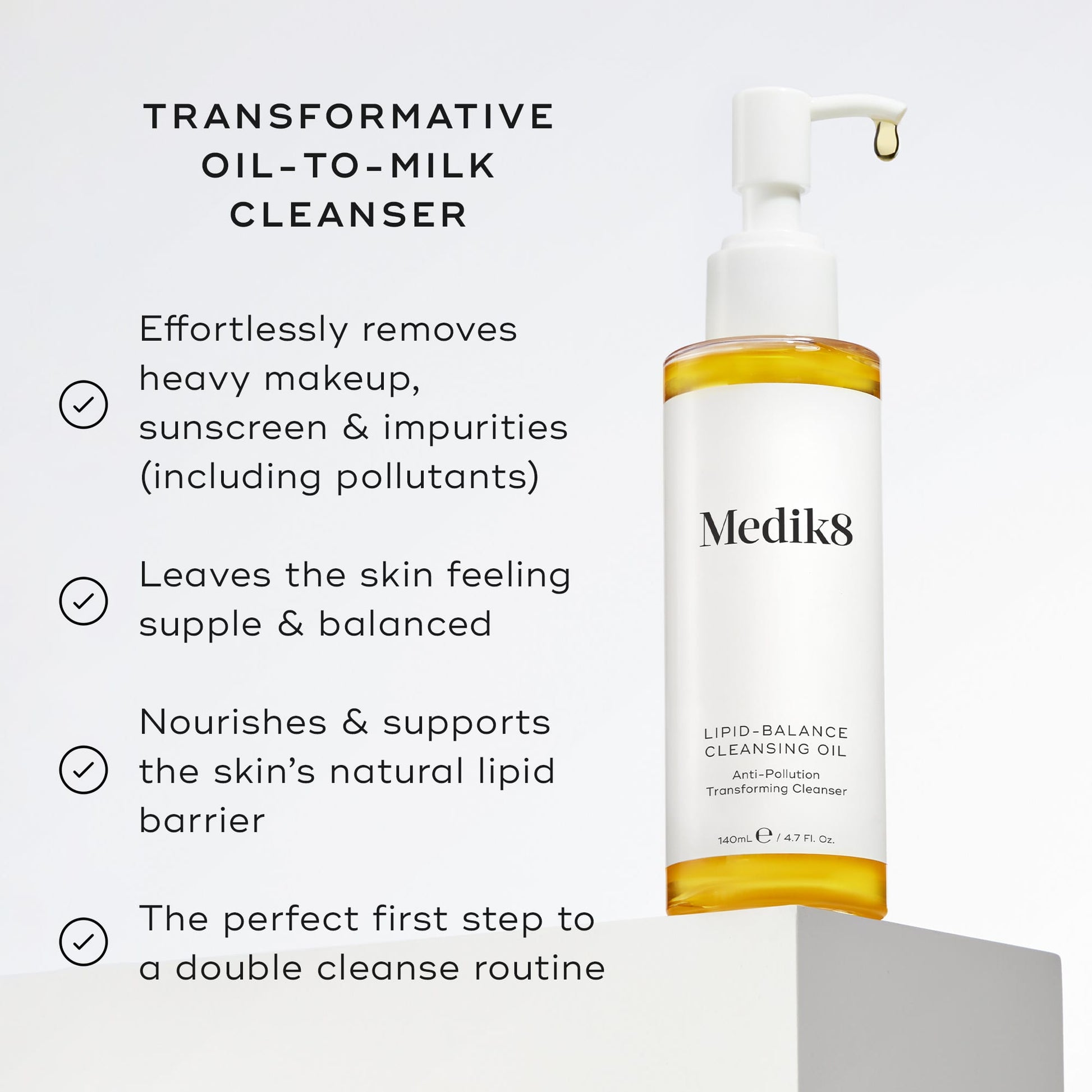 Medik8 Lipid-Balance Cleansing Oil 140ml - Benefits