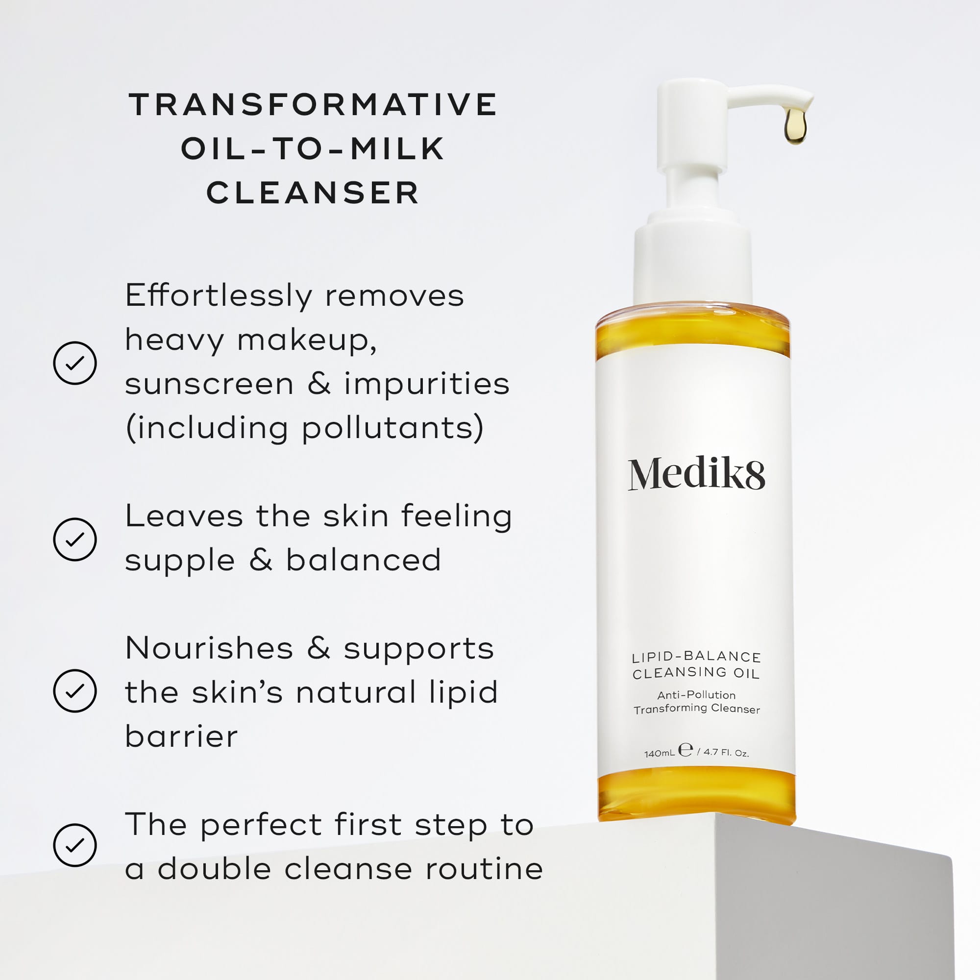 Medik8 Lipid-Balance Cleansing Oil 140ml - Benefits