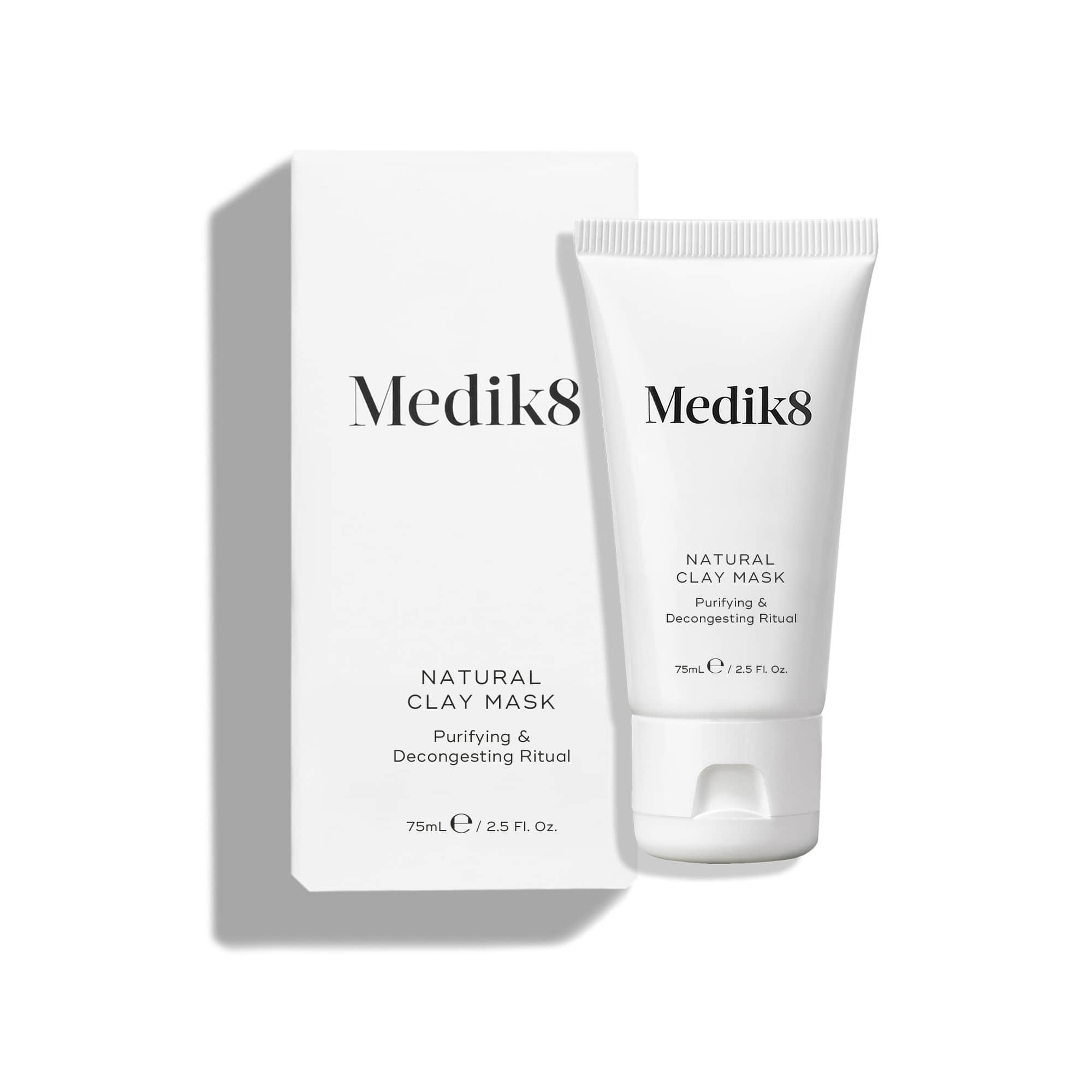 Medik8 Natural Clay Mask 75ml Product and Carton