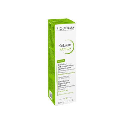 Bioderma Sebium Kerato+ Gel-Cream Gentle Anti-Blemish Moisturiser for Acne Prone skin 30ML