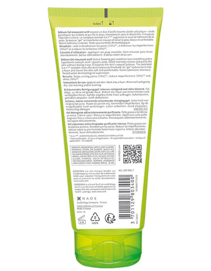 Bioderma Sebium Active Foaming Gel Gentle Face Wash for Acne-Prone Skin 200ML