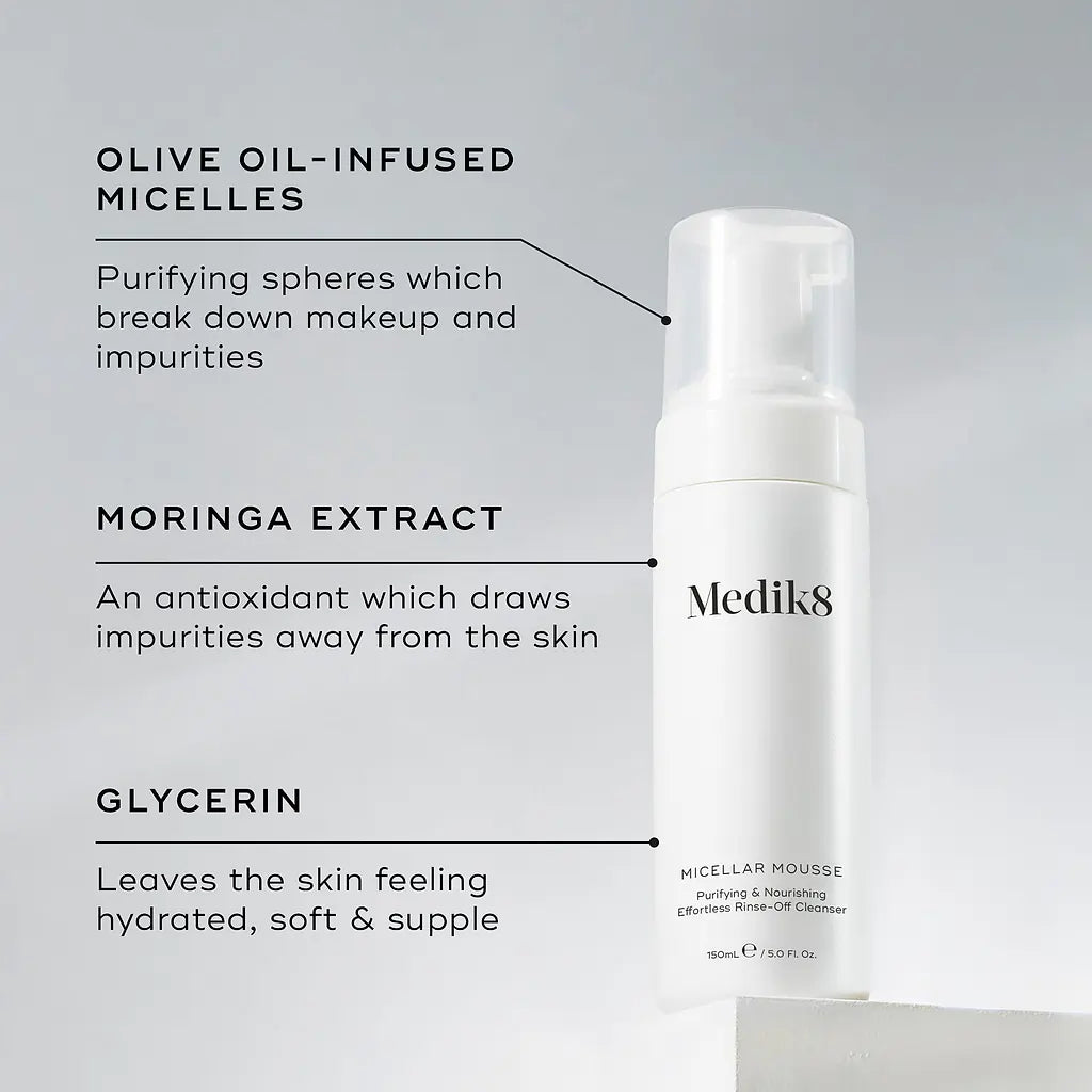 Medik8 Travel Micellar Mousse Cleanser 40Ml