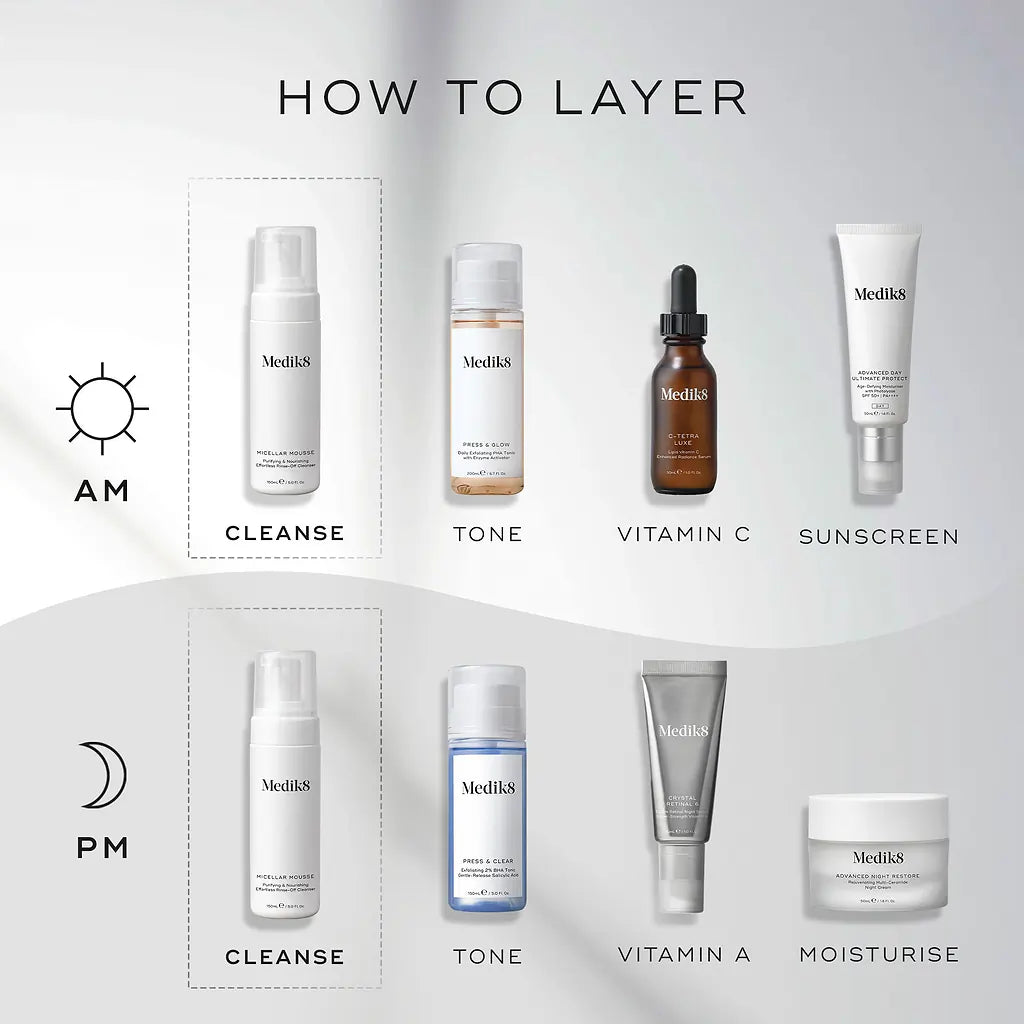 Medik8 Travel Micellar Mousse Cleanser 40Ml