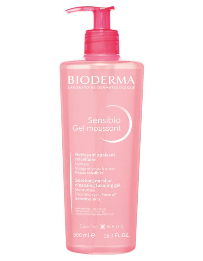 Bioderma Sensibio Foaming Gel face Wash for Sensitive Skin 500ML