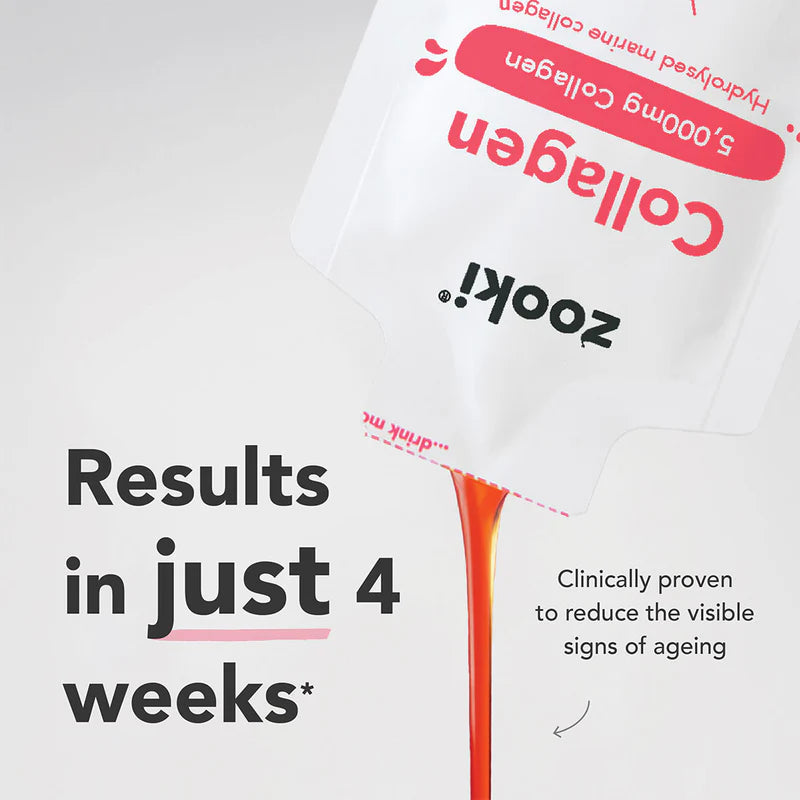 Zooki Marine Collagen 5,000mg, Berry Flavour - 30x15ml Liquid Sachets